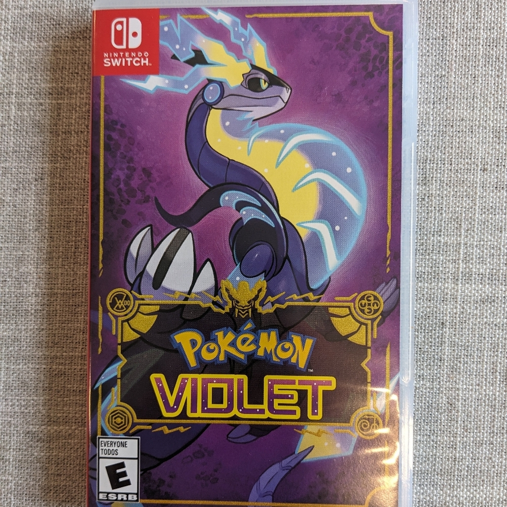 Nintendo Switch- Pokémon Violet Game - Purple and Yellow